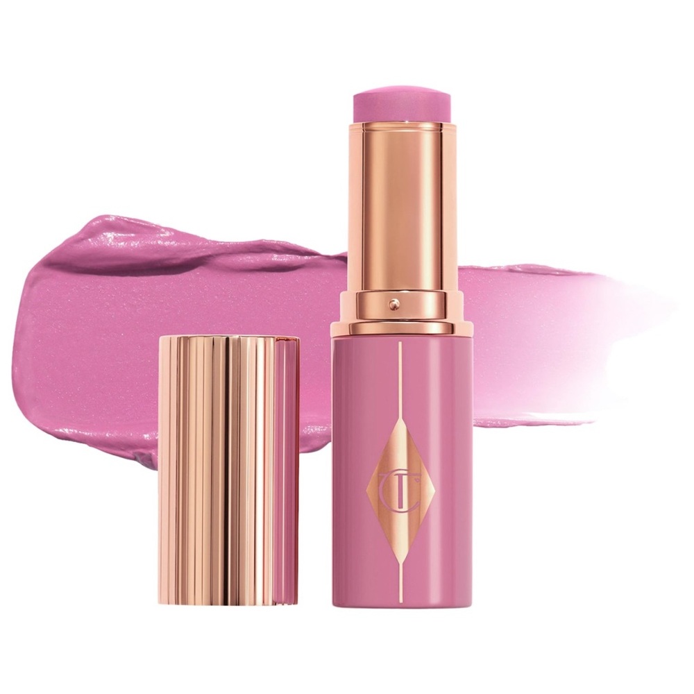 Charlotte Tilbury Unreal Lip+Cheek Blush Stick in Pretty Glow